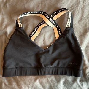 Sweet and Sassy Sports Bra White Fox X Sarah’s Day- medium- black